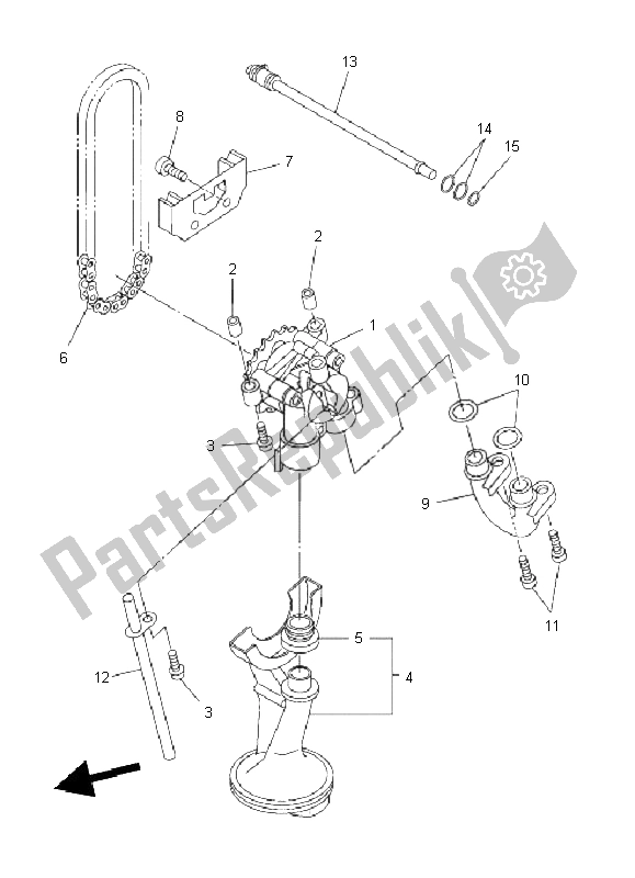 Todas as partes de Bomba De óleo do Yamaha XJ6 NA 600 2011