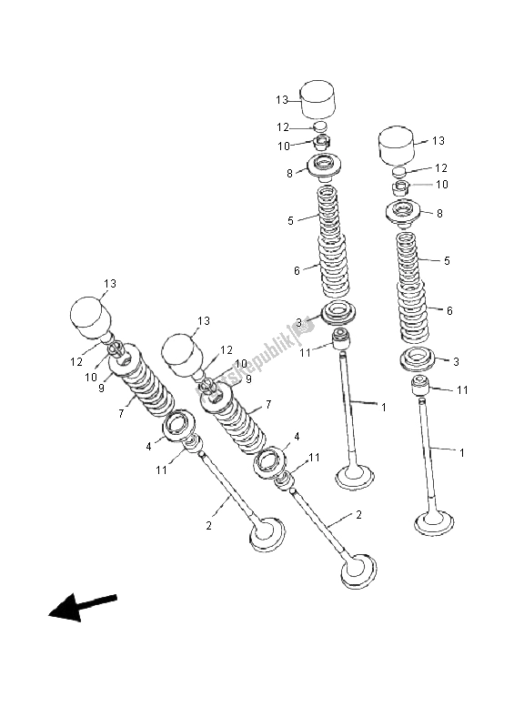 All parts for the Valve of the Yamaha FZ6 SS Fazer 600 2006