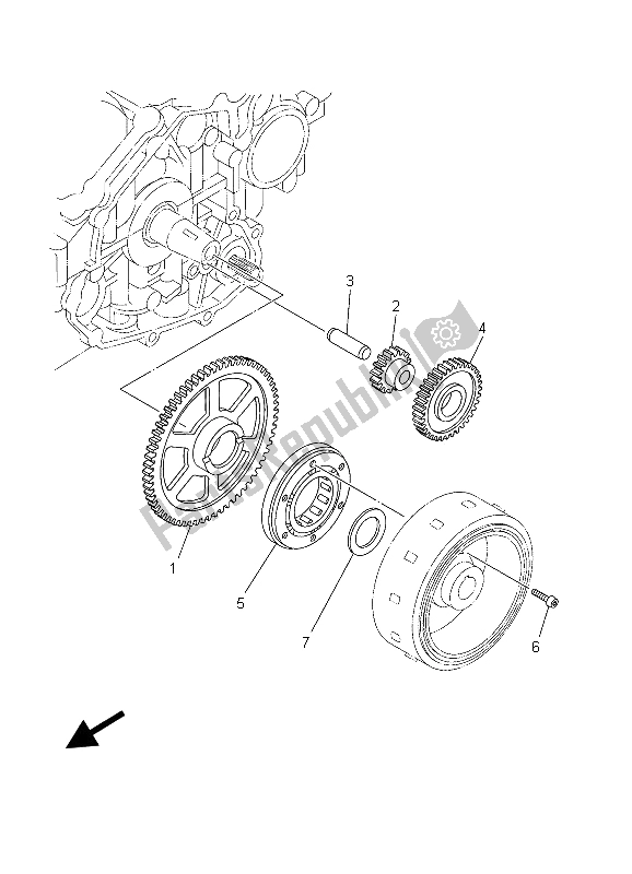 Wszystkie części do Sprz? G? O Rozrusznika Yamaha TDM 900 2003