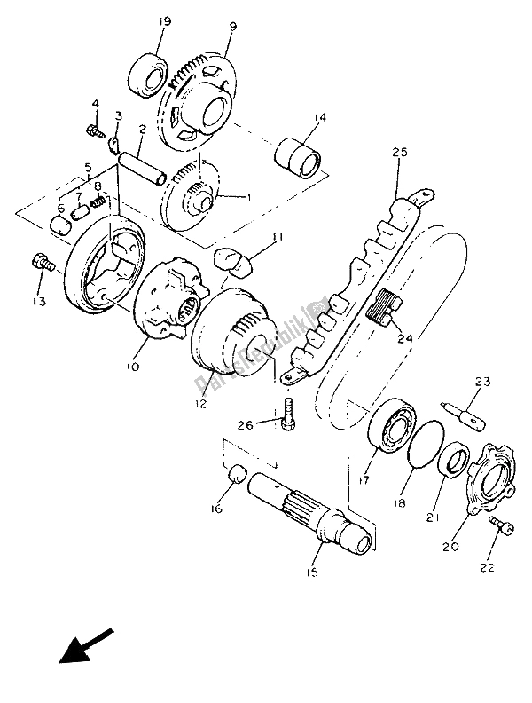 Todas las partes para Inicio de Yamaha FJ 1200 1992