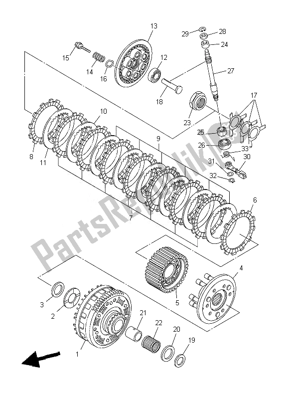 Tutte le parti per il Frizione del Yamaha YZF R6 600 2007