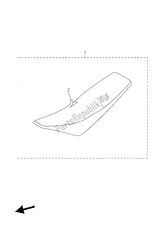 All parts for the Seat of the Yamaha WR 250F 2006