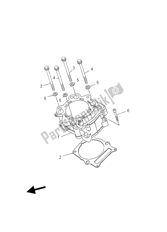 Tutte le parti per il Cilindro del Yamaha MT 03 25 KW 660 2006