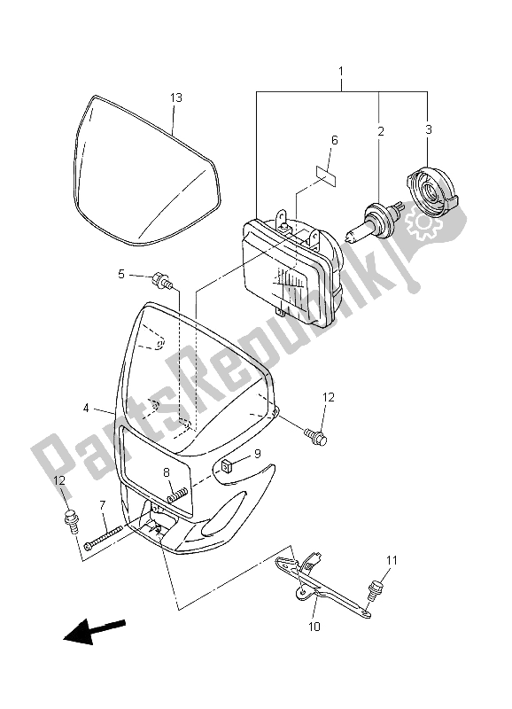 Tutte le parti per il Faro del Yamaha WR 250F 2006