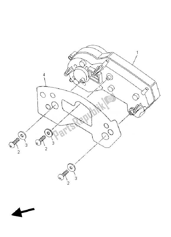 All parts for the Meter of the Yamaha XJ6F 600 2010