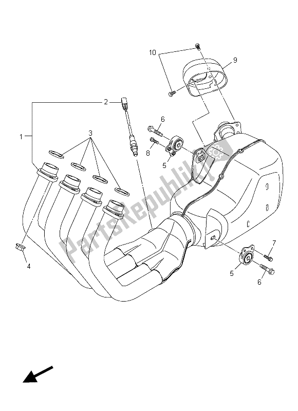 Wszystkie części do Wydechowy Yamaha XJ6 FA 600 2015