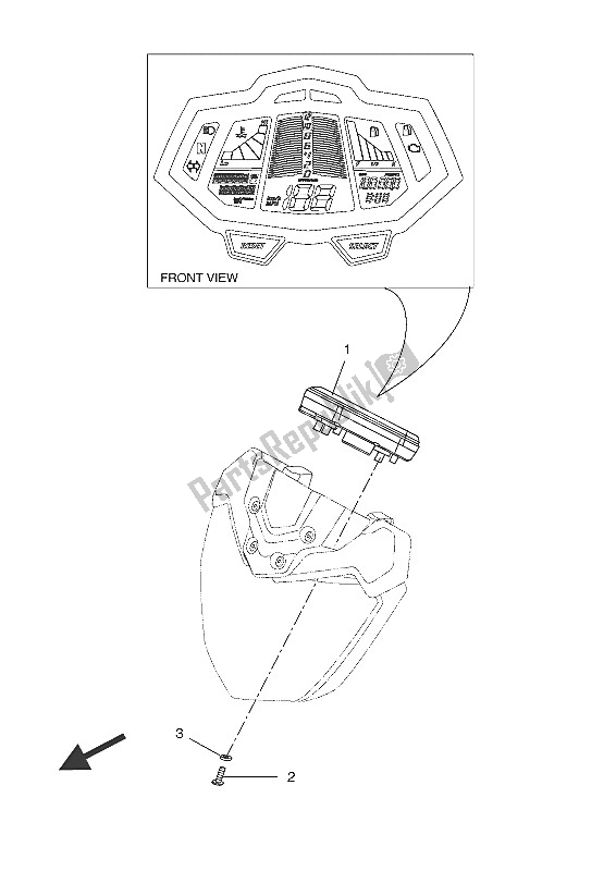 Todas as partes de Metro do Yamaha MT 125A 2016