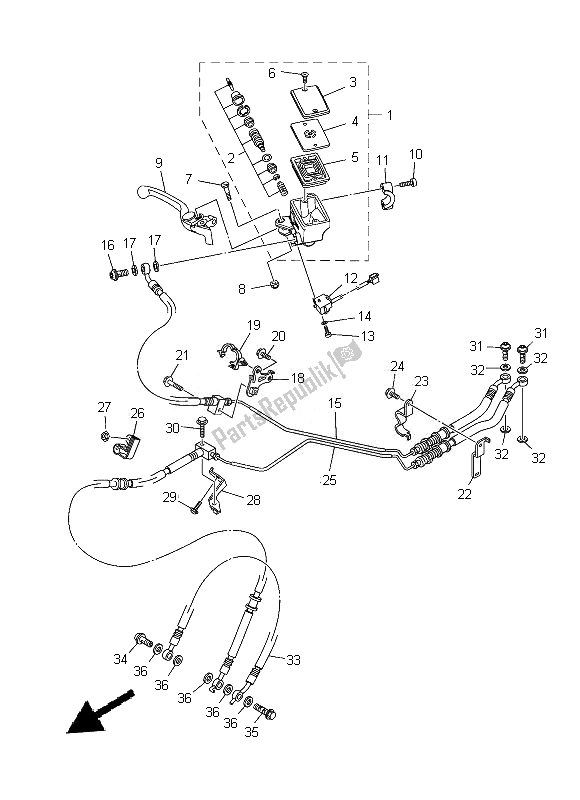 Todas las partes para Cilindro Maestro Delantero de Yamaha XT 1200Z 2014