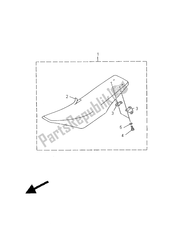 All parts for the Seat of the Yamaha YZ 426F 2000