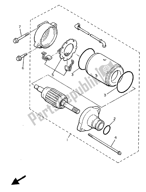 Todas las partes para Motor De Arranque de Yamaha V MAX 12 1200 1993