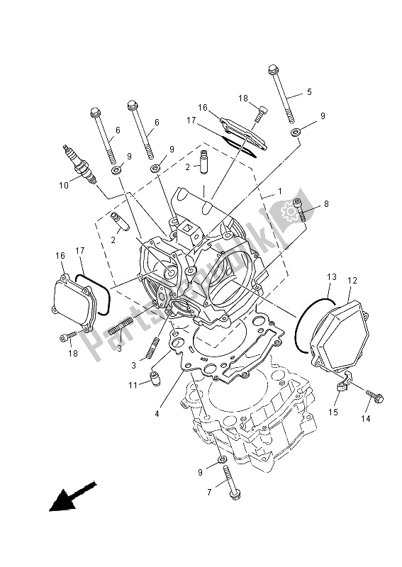 Todas las partes para Cabeza De Cilindro de Yamaha XT 660X 2014