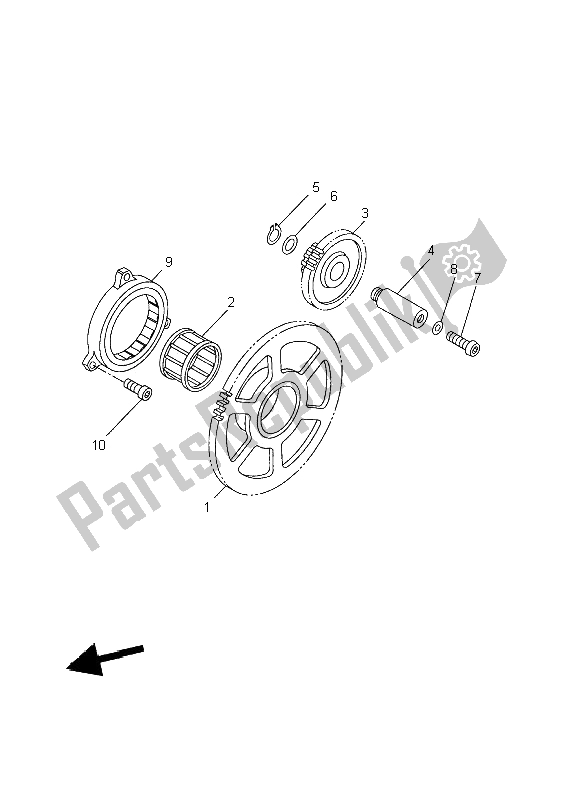 All parts for the Starter of the Yamaha FZS 1000 Fazer 2002