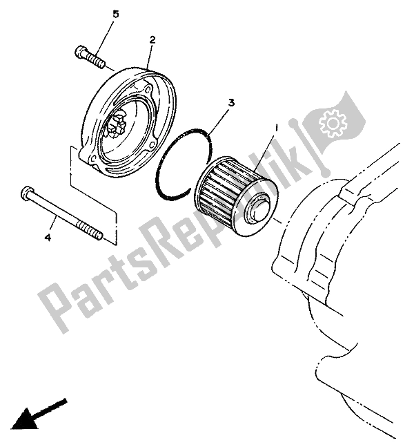 Todas las partes para Limpiador De Aceite de Yamaha XV 250 Virago 1992
