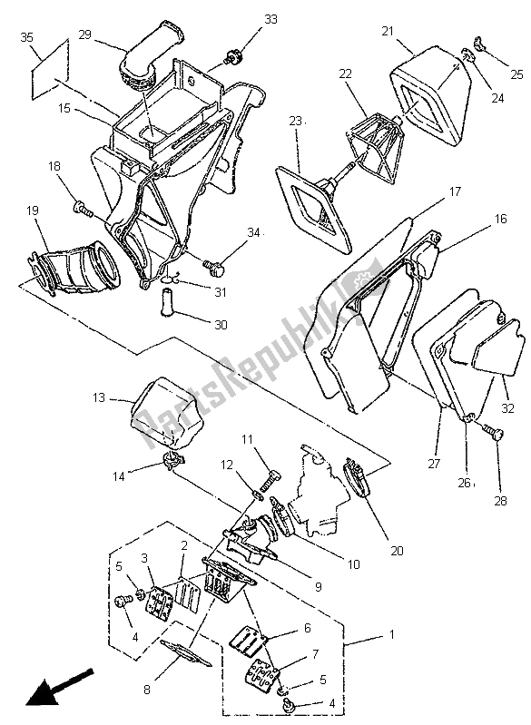 Tutte le parti per il Presa del Yamaha DT 125R 1995