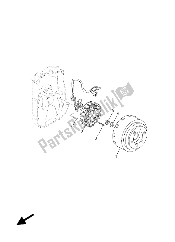 All parts for the Generator of the Yamaha YP 125 RA MBL2 2015