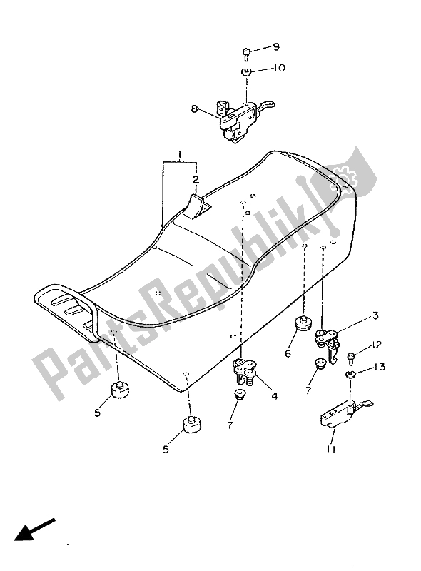 Tutte le parti per il Posto A Sedere del Yamaha FJ 1200 1987
