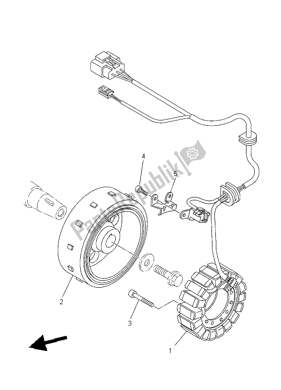 Tutte le parti per il Generatore del Yamaha TDM 900A 2009