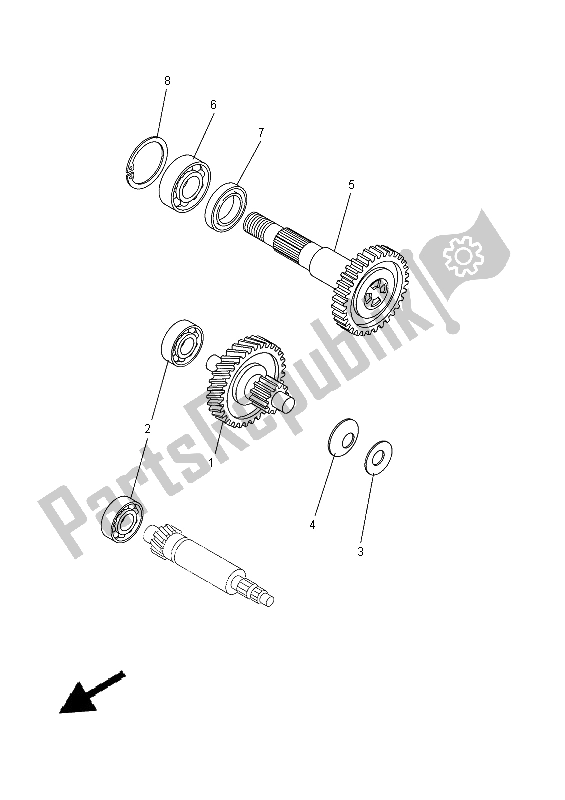 Toutes les pièces pour le Transmission du Yamaha CS 50 2015