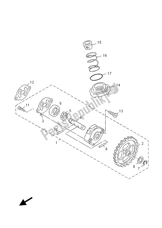 Toutes les pièces pour le La Pompe à Huile du Yamaha YN 50F 2013