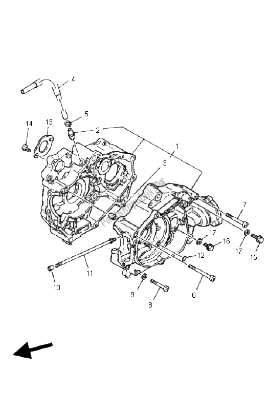 Tutte le parti per il Carter del Yamaha YFM 80R 2007