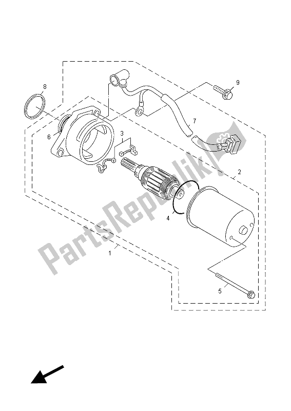 Todas las partes para Motor De Arranque de Yamaha YN 50F 2012