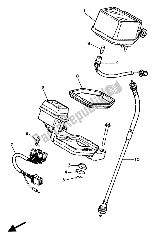 Tutte le parti per il Metro del Yamaha XT 600E 1990