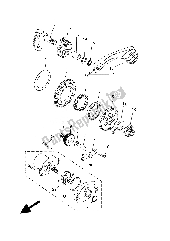 Tutte le parti per il Antipasto del Yamaha EW 50N 2013