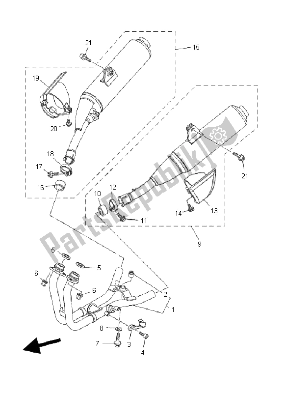 Todas las partes para Cansada de Yamaha TDM 900A 2008