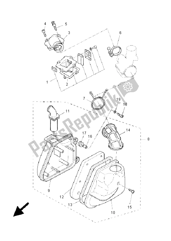 Tutte le parti per il Presa del Yamaha YQ 50L Aerox Replica 2005