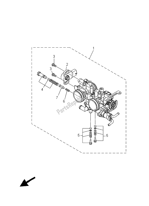 Wszystkie części do Wlot 2 Yamaha XP 500A Dnms 2015