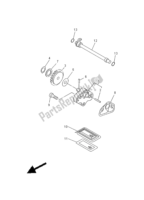 Wszystkie części do Pompa Olejowa Yamaha TZ 125 2000