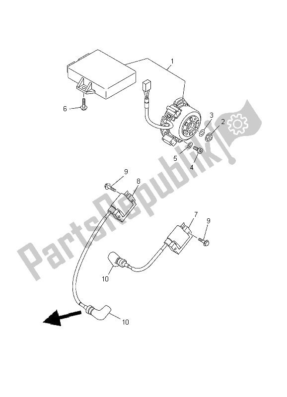 Todas las partes para Generador de Yamaha TZ 250 2002