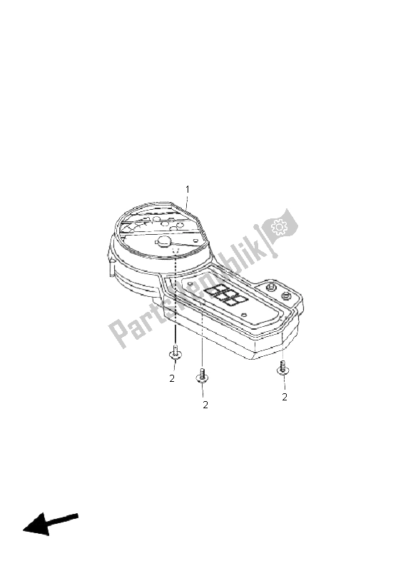 All parts for the Meter of the Yamaha FZ6 Sahg 600 2009