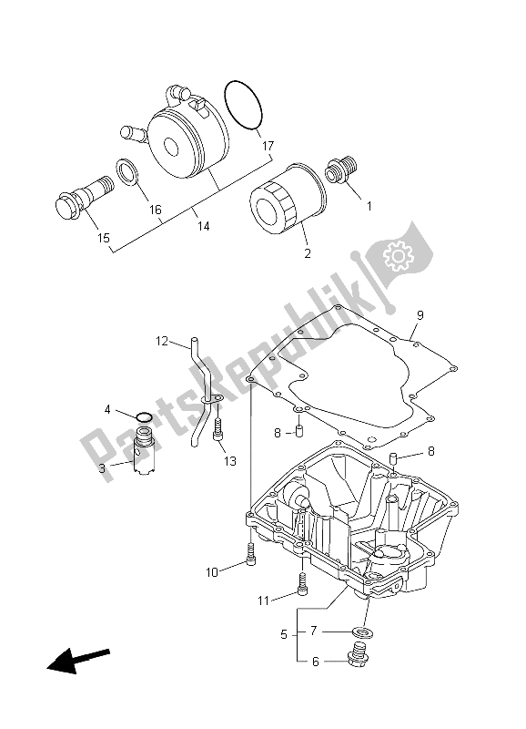 Toutes les pièces pour le Nettoyant Huile du Yamaha YZF R1 1000 2006