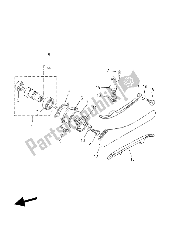 Tutte le parti per il Albero A Camme E Catena del Yamaha VP 250 X City 2011