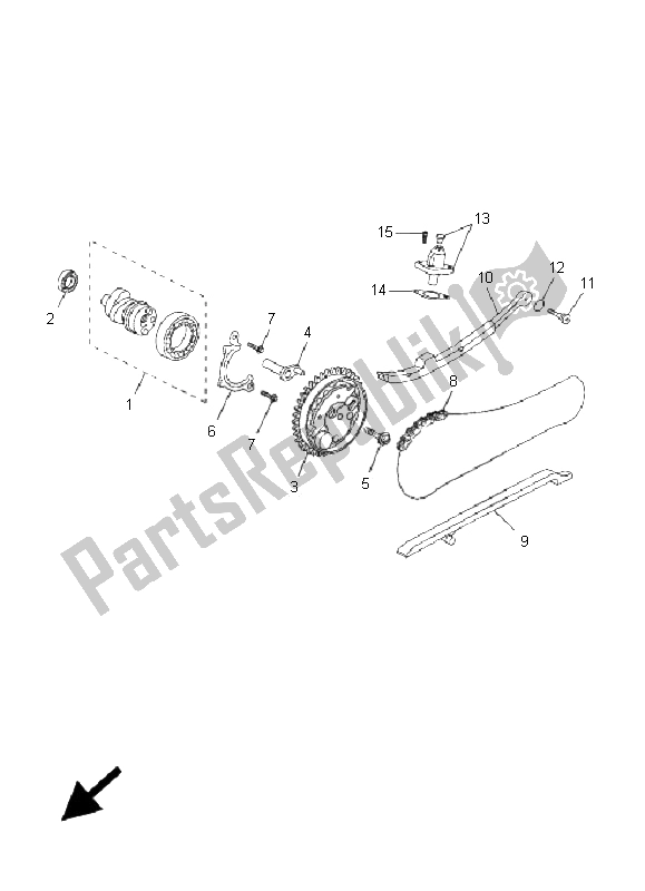 All parts for the Camshaft & Chain of the Yamaha YP 125R X MAX 2006