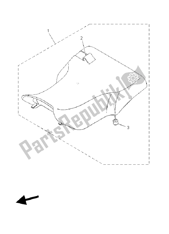 Todas las partes para Asiento de Yamaha YFM 660F Grizzly 2003