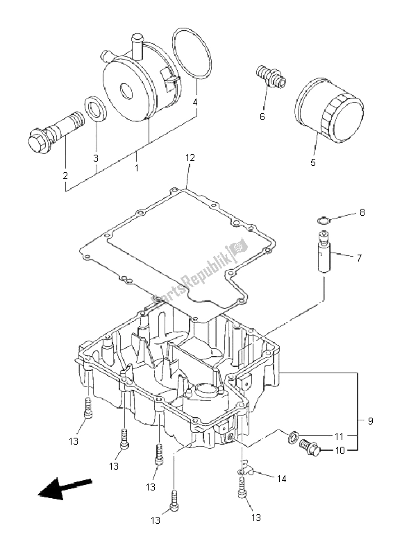 Todas las partes para Limpiador De Aceite de Yamaha XJ6 SA 600 2011