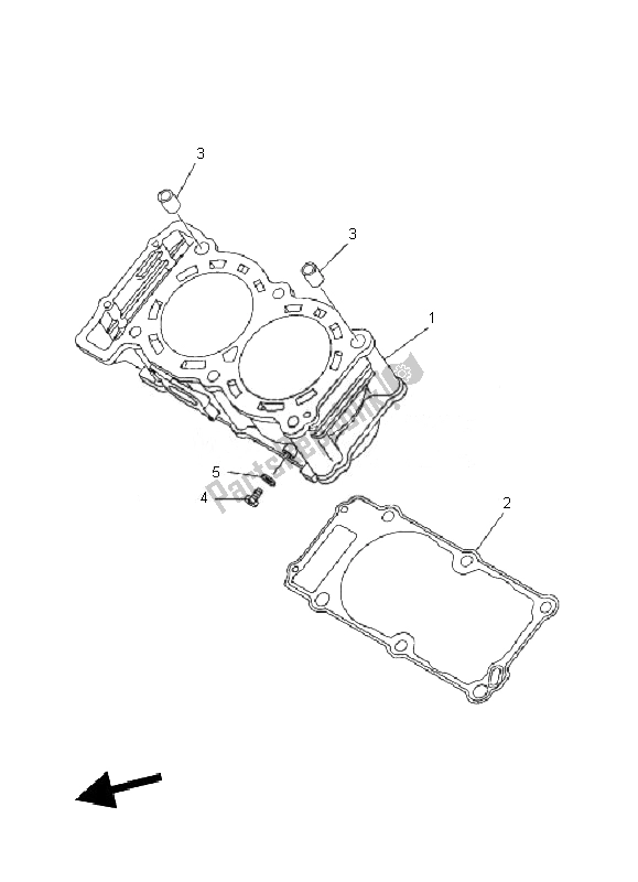 Toutes les pièces pour le Cylindre du Yamaha TDM 900A 2010