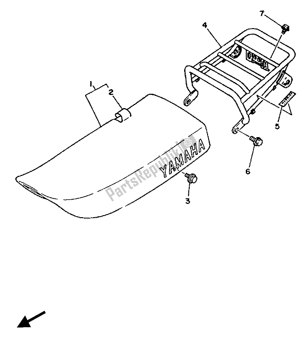 Todas las partes para Asiento de Yamaha XT 350 1987