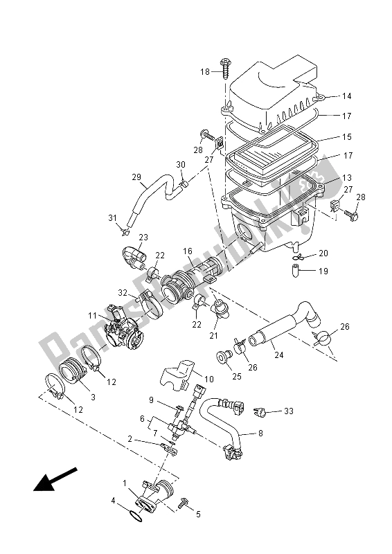 Tutte le parti per il Presa del Yamaha MT 125 2015