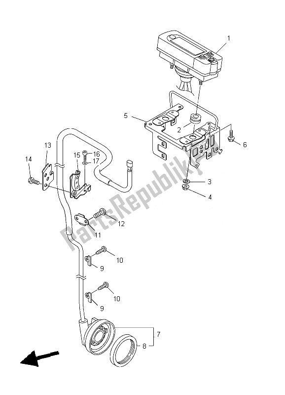 Wszystkie części do Metr Yamaha WR 450F 2007