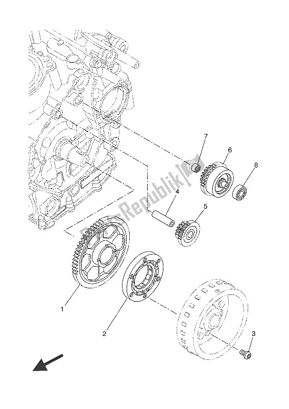 Tutte le parti per il Antipasto del Yamaha MT-07 Tracer ABS 700 2016