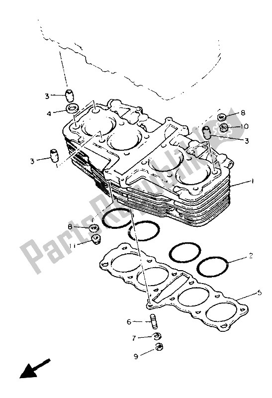 Wszystkie części do Cylinder Yamaha FJ 1200 1992