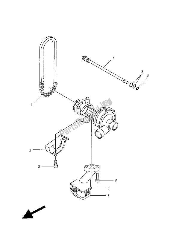 Toutes les pièces pour le La Pompe à Huile du Yamaha YZF R1 1000 2000