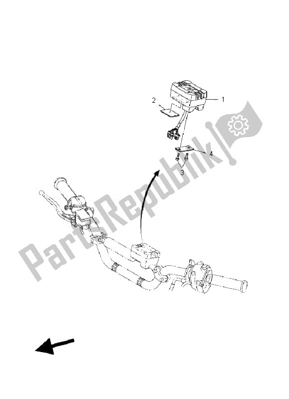 All parts for the Meter of the Yamaha YFM 350R 2007