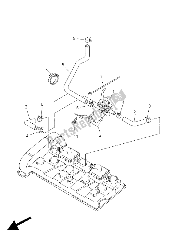 Tutte le parti per il Sistema Di Induzione Dell'aria del Yamaha YZF R6 600 2005