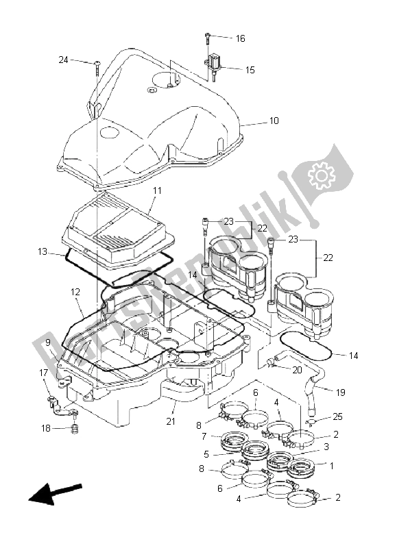 Tutte le parti per il Presa del Yamaha FZ1 N Fazer 1000 2009