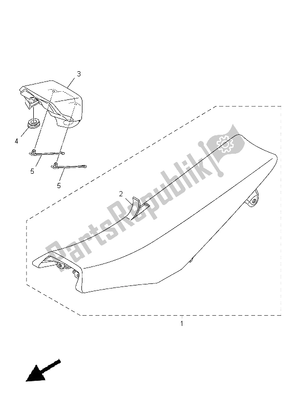 Todas las partes para Asiento de Yamaha YZ 450F 2014