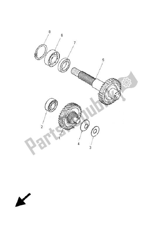 Toutes les pièces pour le Transmission du Yamaha EW 50N Slider 2007